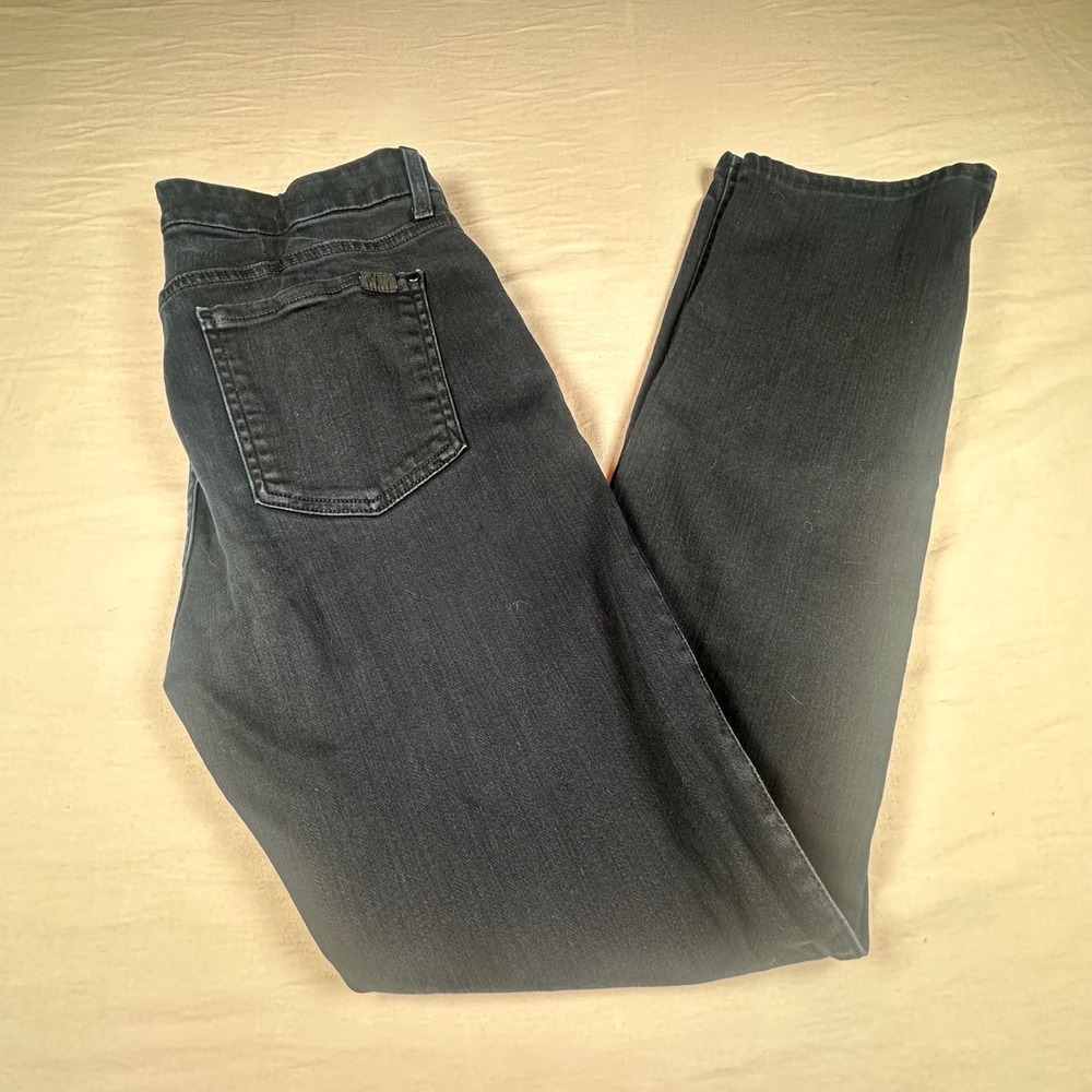 Jen7 by 7 For All Mankind Womens Slim Straight Leg Jeans Black Size 6 Stretch
